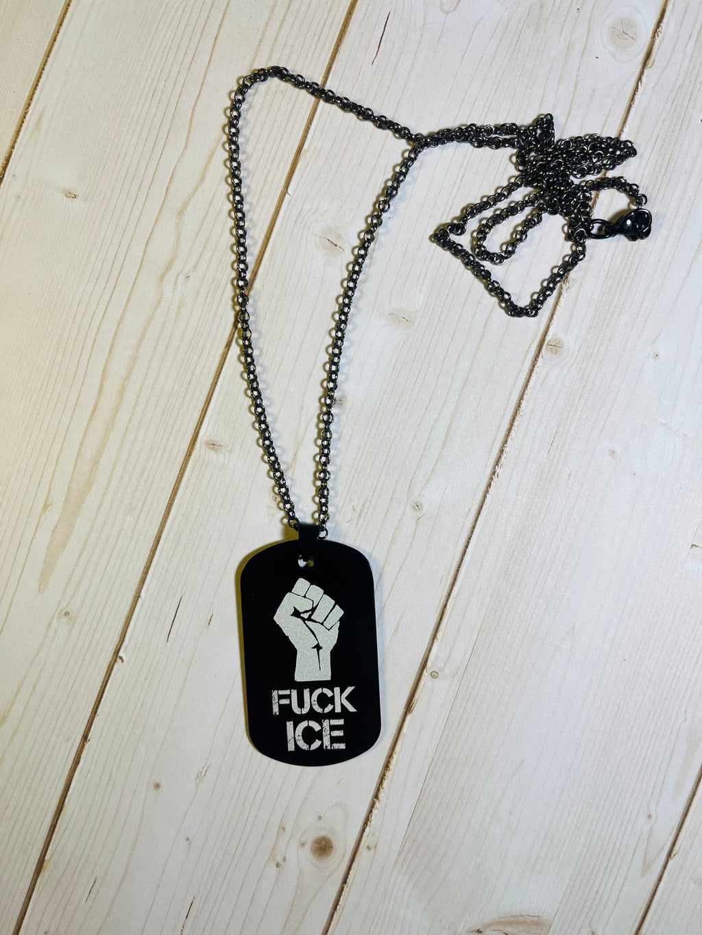 F*** Ice Resist Tag Necklace