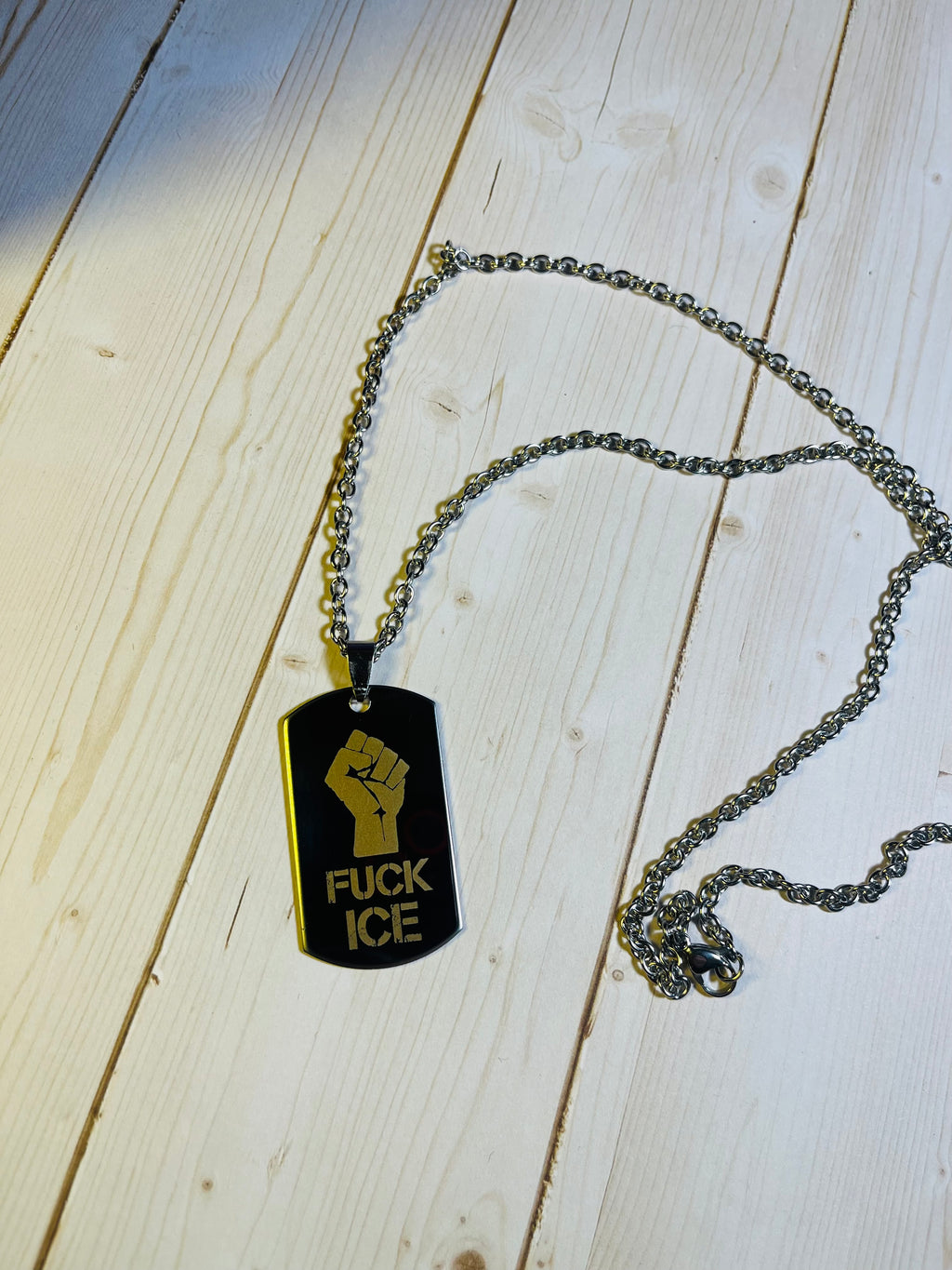 F*** Ice Resist Tag Necklace