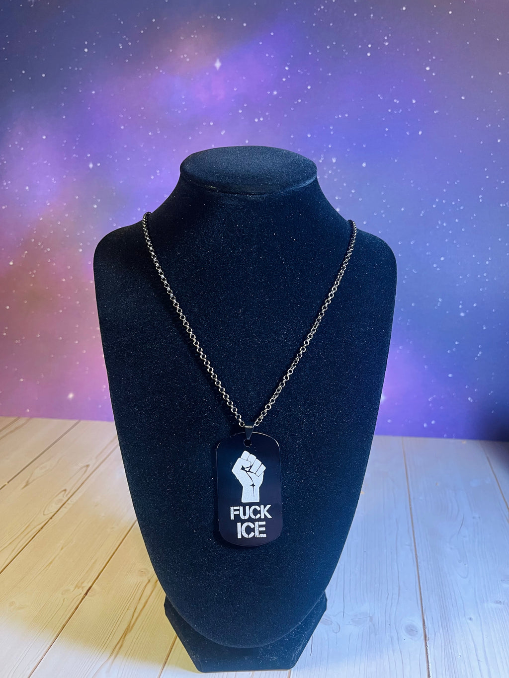 F*** Ice Resist Tag Necklace